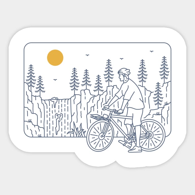 Bike to Wild Nature 3 Sticker by VEKTORKITA